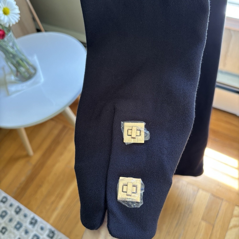 Tuckernuck Barnett Midi Dress Navy Blue Womens Size S Old Money Preppy Luxury - Picture 9 of 15